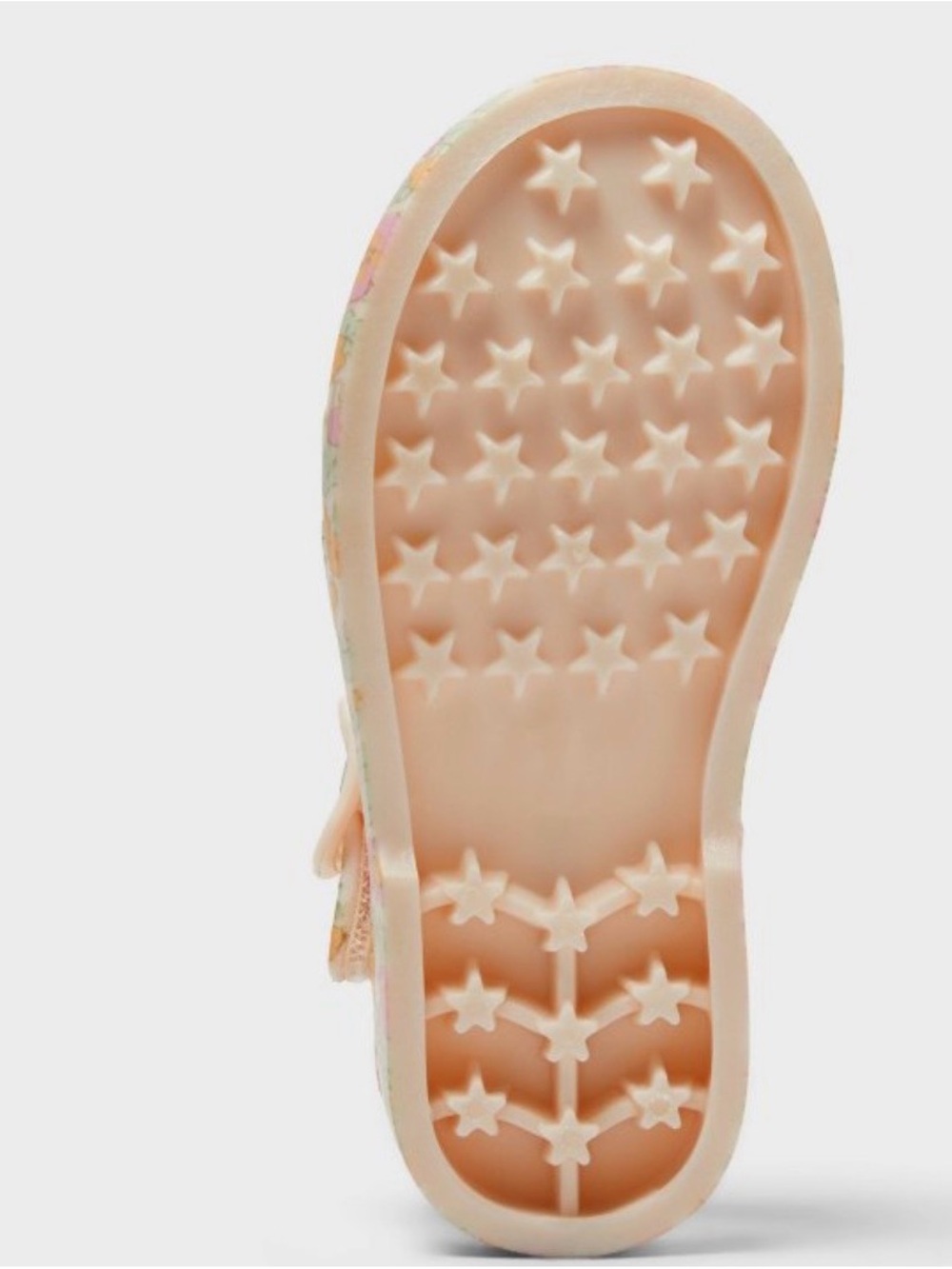 Cat & Jack Kids' Floral Jelly Mary Jane - Pink & Peach- Size 11 - Picture 6 of 6